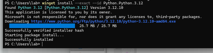 Python Install Command